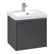 V&B Subway 3.0 Meuble sous lavabo 47,3x42,9x40,8 cm, alu brillant, graph.-4
