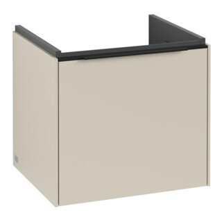 V&B Subway 3.0 Meuble sous lavabo 47,3x42,9x40,8 cm, avec LE/Gr devant, gris cachemire