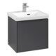 V&B Subway 3.0 Meuble sous lavabo 47,3x42,9x40,8 cm, avec LE/Gr mon., graphite-3