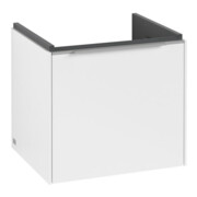 V&B Subway 3.0 Meuble sous-lavabo 47,3x42,9x40,8 cm, avec LED/Gr Alu brillant, P blanc-3
