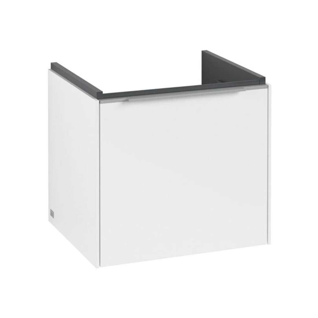V&B Subway 3.0 Meuble sous-lavabo 47,3x42,9x40,8 cm, avec LED/Gr Alu brillant, P blanc