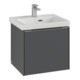 V&B Subway 3.0 Meuble sous-lavabo 47,3x42,9x40,8 cm, m LE/Gr Alu brillant, wine r-1