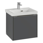 V&B Subway 3.0 Meuble sous lavabo 47,3x42,9x40,8 cm, m LE/Gr mon., rouge vin