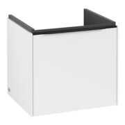 V&B Subway 3.0 Meuble sous lavabo 47,3x42,9x40,8 cm, sans LED/gris bleu, blanc mat