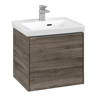 V&B Subway 3.0 Meuble sous-lavabo 47,3x42,9x40,8cm, alu brillant, sans poignée