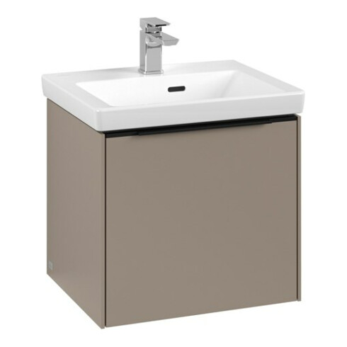 V&B Subway 3.0 Meuble sous lavabo 47,3x42,9x40,8cm, avec LED, bleu volcan, Tau