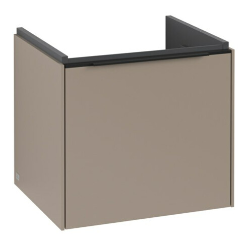 V&B Subway 3.0 Meuble sous lavabo 47,3x42,9x40,8cm, avec LED, bleu volcan, Tau