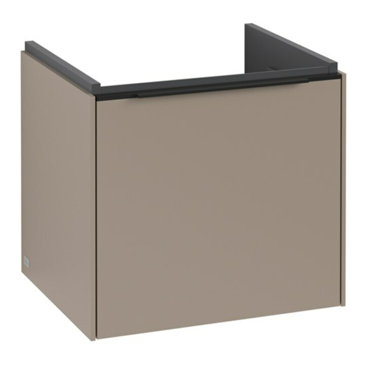 V&B Subway 3.0 Meuble sous lavabo 47,3x42,9x40,8cm, avec LED, bleu volcan, Tau