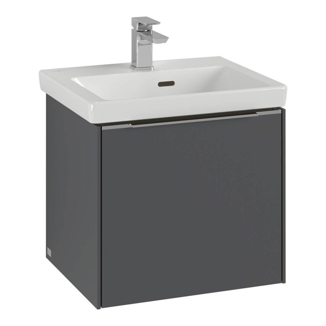 V&B Subway 3.0 Meuble sous lavabo 47,3x42,9x40,8cm, o LE/Gr mon., rouge vin