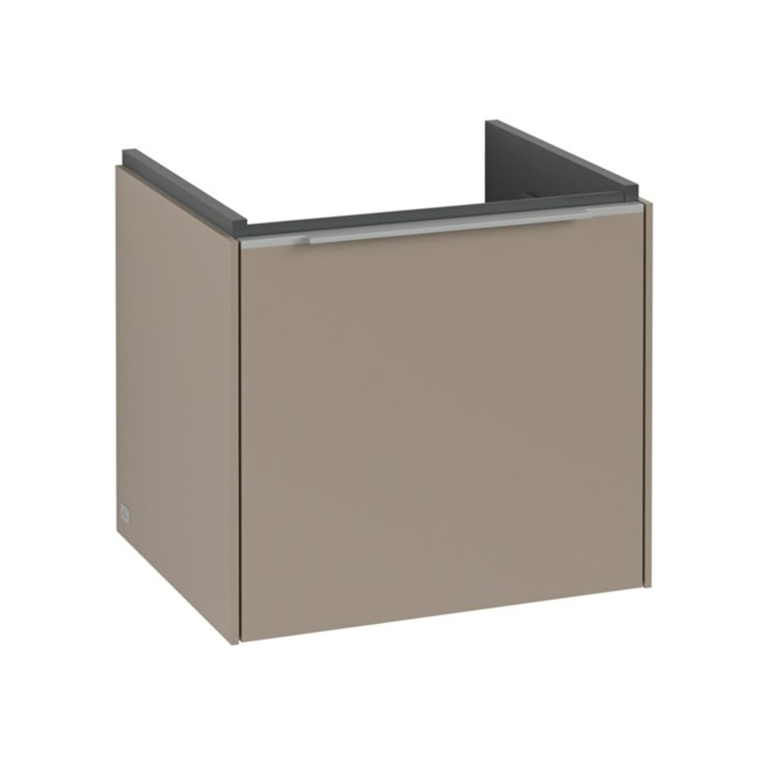 V&B Subway 3.0 Meuble sous lavabo 47,3x42,9x40,8cm, sans LED/Gr Alu brillant, Taupe