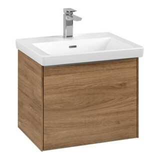 V&B Subway 3.0 Meuble sous lavabo 52,3x42,9x44,8 cm, alu brillant, côté gauche