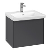 V&B Subway 3.0 Meuble sous lavabo 52,3x42,9x44,8 cm, alu brillant/gris graph.