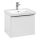 V&B Subway 3.0 Meuble sous lavabo 52,3x42,9x44,8 cm, avec LE/Gr bleu, P blanc-1