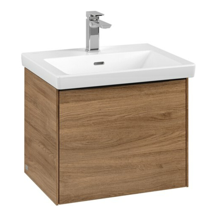 V&B Subway 3.0 Meuble sous lavabo 52,3x42,9x44,8 cm, avec LE/Gr devant bleu, Kan Oa