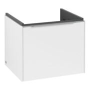 V&B Subway 3.0 Meuble sous lavabo 52,3x42,9x44,8 cm, avec LED/Gr Alu brillant, P blanc