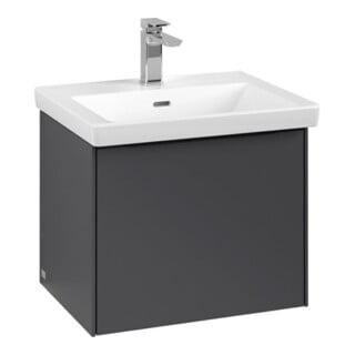 V&B Subway 3.0 Meuble sous lavabo 52,3x42,9x44,8 cm, blanc mat/graphite