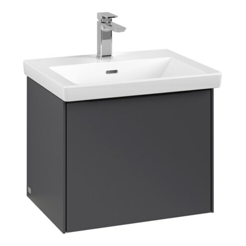 V&B Subway 3.0 Meuble sous lavabo 52,3x42,9x44,8 cm, blanc mat/graphite