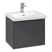 V&B Subway 3.0 Meuble sous lavabo 52,3x42,9x44,8 cm, blanc mat/graphite