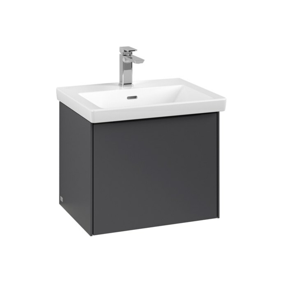 V&B Subway 3.0 Meuble sous lavabo 52,3x42,9x44,8 cm, blanc mat/graphite