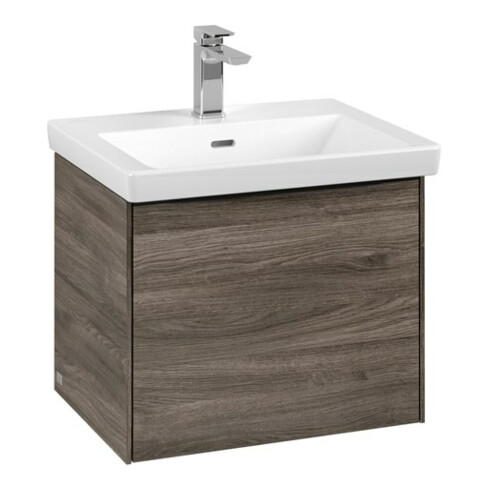 V&B Subway 3.0 Meuble sous lavabo 52,3x42,9x44,8 cm, bleu, droite, mat