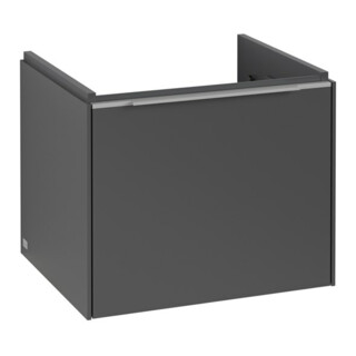 V&B Subway 3.0 Meuble sous lavabo 52,3x42,9x44,8 cm, m LE/Gr alu brillant, graph.