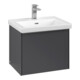 V&B Subway 3.0 Meuble sous lavabo 52,3x42,9x44,8 cm, m LE/Gr alu brillant, graph.