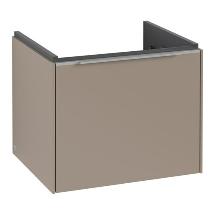 V&B Subway 3.0 Meuble sous lavabo 52,3x42,9x44,8cm, avec LED/Gr Alu brillant, taupe