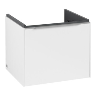 V&B Subway 3.0 Meuble sous lavabo 52,3x42,9x44,8cm, LED/Gr Alu brillant, P blanc