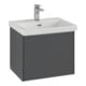 V&B Subway 3.0 Meuble sous lavabo 52,3x42,9x44,8cm, m LE/Gr mon., rouge vin-1