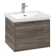 V&B Subway 3.0 Meuble sous-lavabo 57,2x42,9x47,8 cm, alu brillant, avec LE/Gr-4