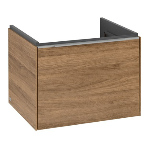 V&B Subway 3.0 Meuble sous lavabo 57,2x42,9x47,8 cm, alu brillant, m LE/Gr Kan Oa