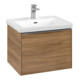 V&B Subway 3.0 Meuble sous lavabo 57,2x42,9x47,8 cm, alu brillant, m LE/Gr Kan Oa-3