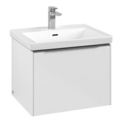 V&B Subway 3.0 Meuble sous lavabo 57,2x42,9x47,8 cm, avec LE/Gr AL g, Bri blanc