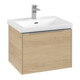 V&B Subway 3.0 Meuble sous-lavabo 57,2x42,9x47,8 cm, m LE/Gr AL brillant, Nord Oa-3