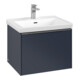 V&B Subway 3.0 Meuble sous lavabo 57,2x42,9x47,8 cm, o LE/Gr AL brillant, Mar bleu-1