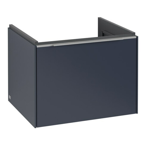 V&B Subway 3.0 Meuble sous lavabo 57,2x42,9x47,8 cm, o LE/Gr AL brillant, Mar bleu