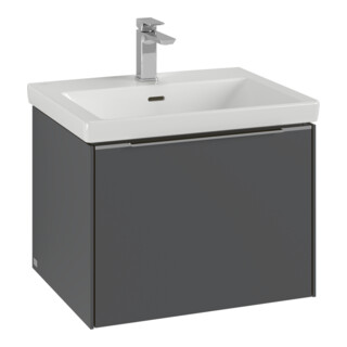 V&B Subway 3.0 Meuble sous-lavabo 57,2x42,9x47,8 cm, o LE/Gr AL gl, so gre.