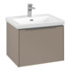V&B Subway 3.0 Meuble sous lavabo 57,2x42,9x47,8 cm, sans LED, alu brillant, Taupe-1
