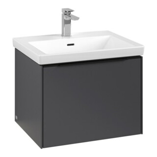 V&B Subway 3.0 Meuble sous lavabo 57,2x42,9x47,8cm, avec LE/Gr avant bleu, graph.