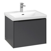 V&B Subway 3.0 Meuble sous lavabo 57,2x42,9x47,8cm, avec LE/Gr avant bleu, graph.