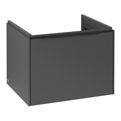V&B Subway 3.0 Meuble sous lavabo 57,2x42,9x47,8cm, avec LE/Gr avant bleu, graph.