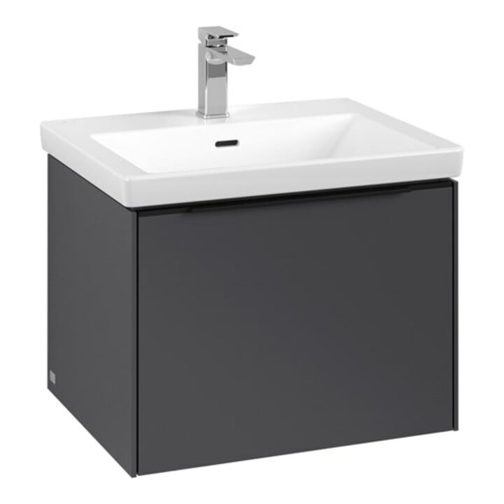 V&B Subway 3.0 Meuble sous lavabo 57,2x42,9x47,8cm, bleu graphite, mat