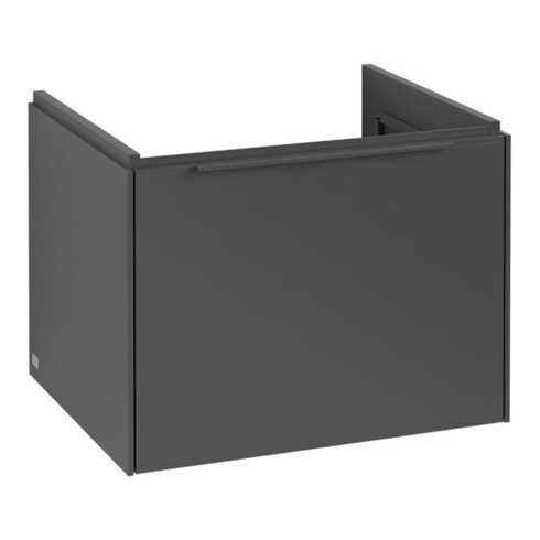 V&B Subway 3.0 Meuble sous lavabo 57,2x42,9x47,8cm, o LE/Gr mon., graphite