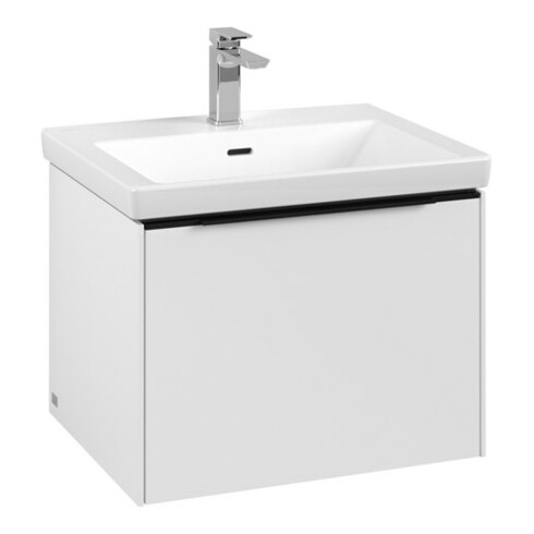 V&B Subway 3.0 Meuble sous lavabo 57,2x42,9x47,8cm, sans LED/Gr bleu, P blanc