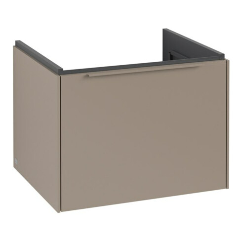 V&B Subway 3.0 Meuble sous lavabo 57,2x42,9x47,8cm, sans LED/Gr monochr, Taupe