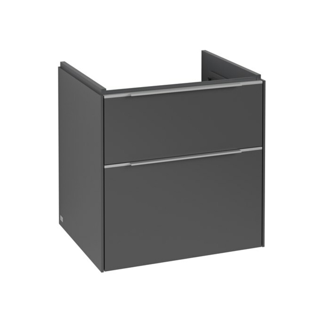 V&B Subway 3.0 Meuble sous lavabo 57,2x57,6x47,8 cm, alu brillant, gris graph.