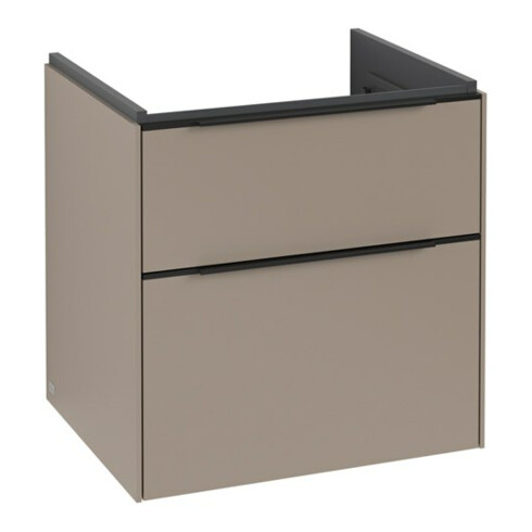 V&B Subway 3.0 Meuble sous lavabo 57,2x57,6x47,8 cm, avec LED, bleu volcan, Tau