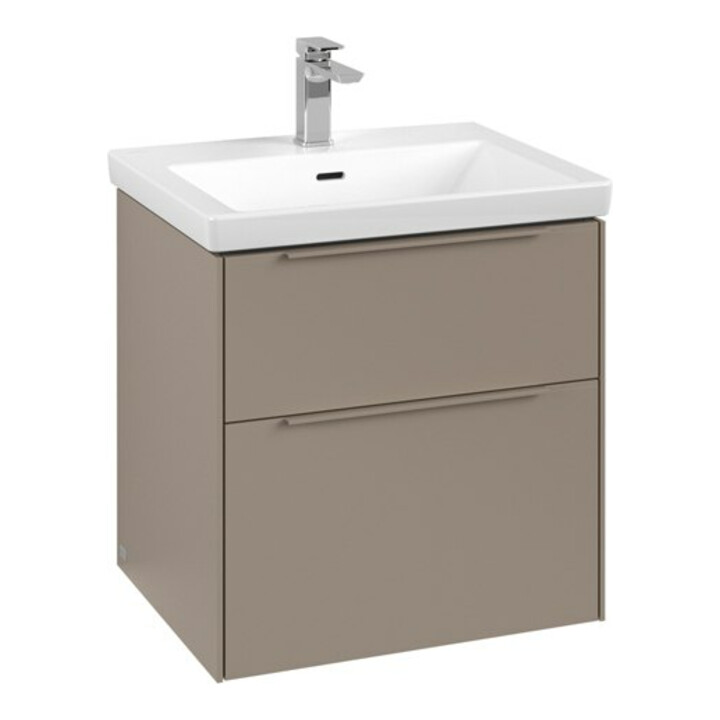 V&B Subway 3.0 Meuble sous lavabo 57,2x57,6x47,8 cm, avec LED/Gr monochr, Tau