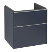 V&B Subway 3.0 Meuble sous lavabo 57,2x57,6x47,8 cm, blanc mat/bleu marine