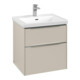 V&B Subway 3.0 Meuble sous lavabo 57,2x57,6x47,8 cm, cashmere, alu grisé-4